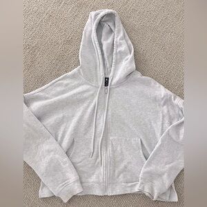 Gray Zip-Up Hoodie
